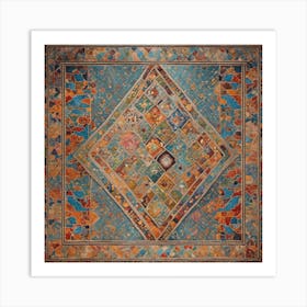 Moroccan Rug art Art Print