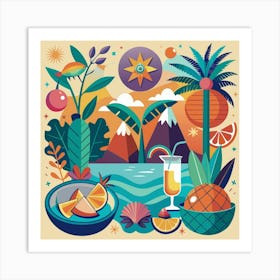 Tropicana Art Print Art Print