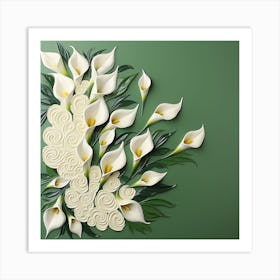 Calla Lilies Art Print