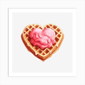 Waffle Heart 3 Art Print