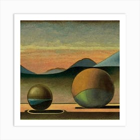 Spheres II - Skorpio Vulker  Art Print