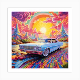 Colorful Car Art Print