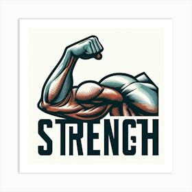 Strength Logo Art Print