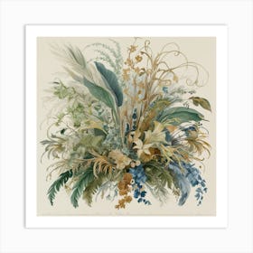 Bouquet Of Flowers Art Print