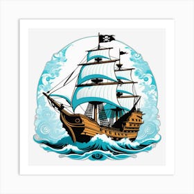 Pirate Ship 1 Art Print