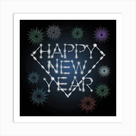 A Vector Illustration Of A New Year S Ce 9ogxbhmmrcg Uskncq9 Bq U6ksbgivsfkec Gblwte7w Art Print