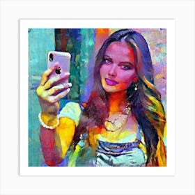 Tessas Selfie Art Print