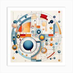 Abstract Circles 22 Art Print