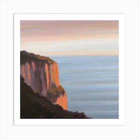 The Cliff Illustration Art Print