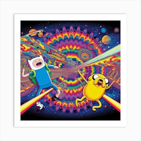 Adventure Time Finn And Finn Art Print