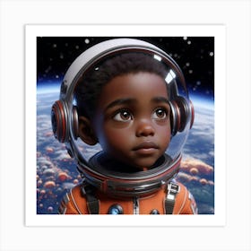 Little Astronaut Art Print