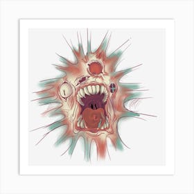 Monster Face Art Print