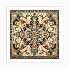 Afghan Rug Art Print