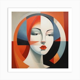 Geometric Polish Woman 04 Art Print