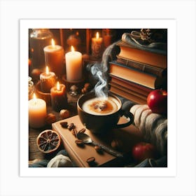 Coffee And Books 17 Art Print