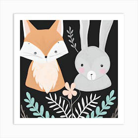 Scandi Style Animals Art Print