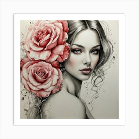 Roses Elegance Art Print