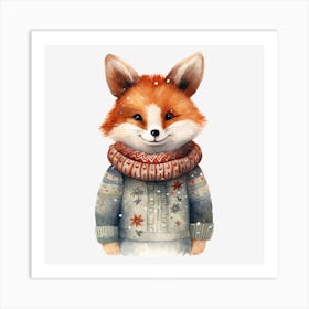 Winter Fox Art Print