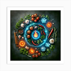 Concept Of Food Art Print