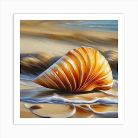 Shell On The Beach Art Print