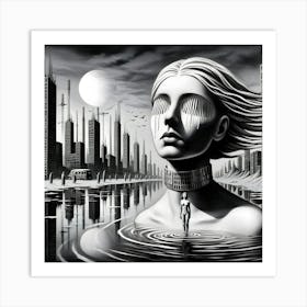 Futuristic Cityscape 6 Art Print