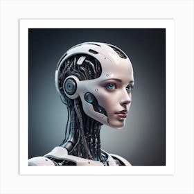 Cyborg Woman 56 Art Print