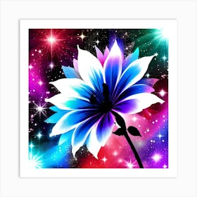 Galaxy Flower 2 Art Print