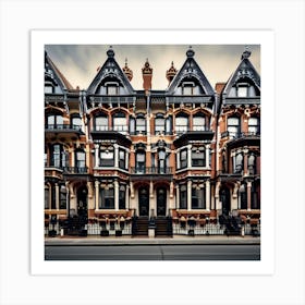 Victorian Houses Art Print