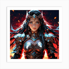 Default A Gracefully Fierce Anime Warrior Princess (7) Art Print