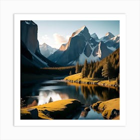 Mountain Land Art Print