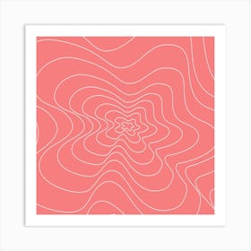 Abstract Wavy Pattern Art Print