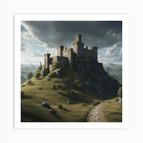 Castle On A Hill 1 Art Print