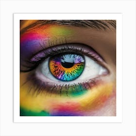 Rainbow Eye 8 Art Print