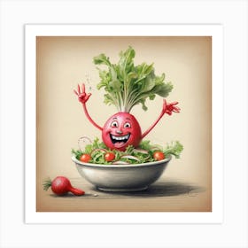 Beet Salad Art Print