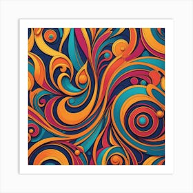 Abstract Swirls 9 Art Print