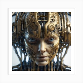 Cyborg Woman 106 Art Print