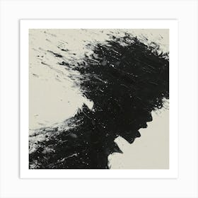 Silhouette Of A Man 4 Art Print