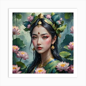 Chinese Girl Art Print