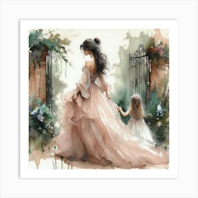 Mother And Daughter Art Print