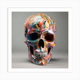 Skull Head 0 (1) Art Print