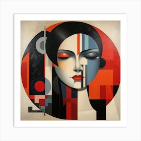 Bauhaus Brazilian Woman 04 Art Print