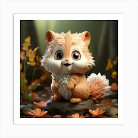 Little Squirrel Art Print