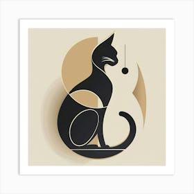 Cat With A Bell Art Print