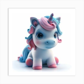 Cute Unicorn 861 Art Print