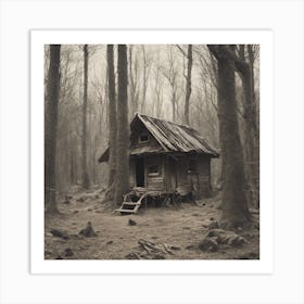 Abandoned hut Art Print