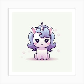 Cute Unicorn, Cute Kawaii, Cute Kawaii, Cute Kawaii, Cute Art Print