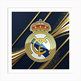 Real Madrid CF Logo Wall Art 18 Art Print