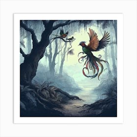 In The Hush Of Daybreak Art Print