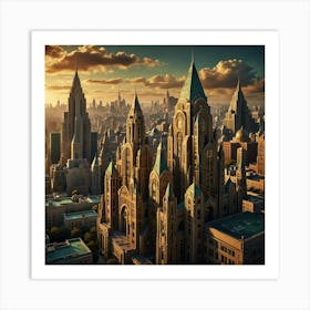 New York City Skyline 6 Art Print