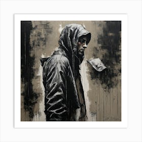 'The Man In The Rain' Art Print